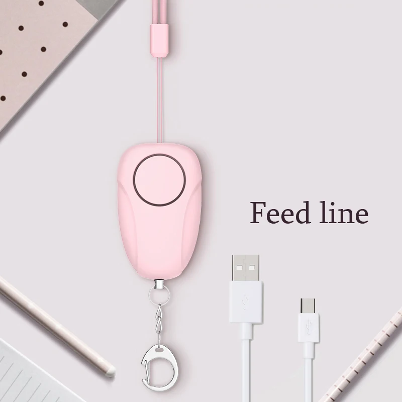 

Personal Alarm Protection Women Elderly Personal Safety Self Defense Alarm Sound Anti-Attack Security Loud Keychain Alarm