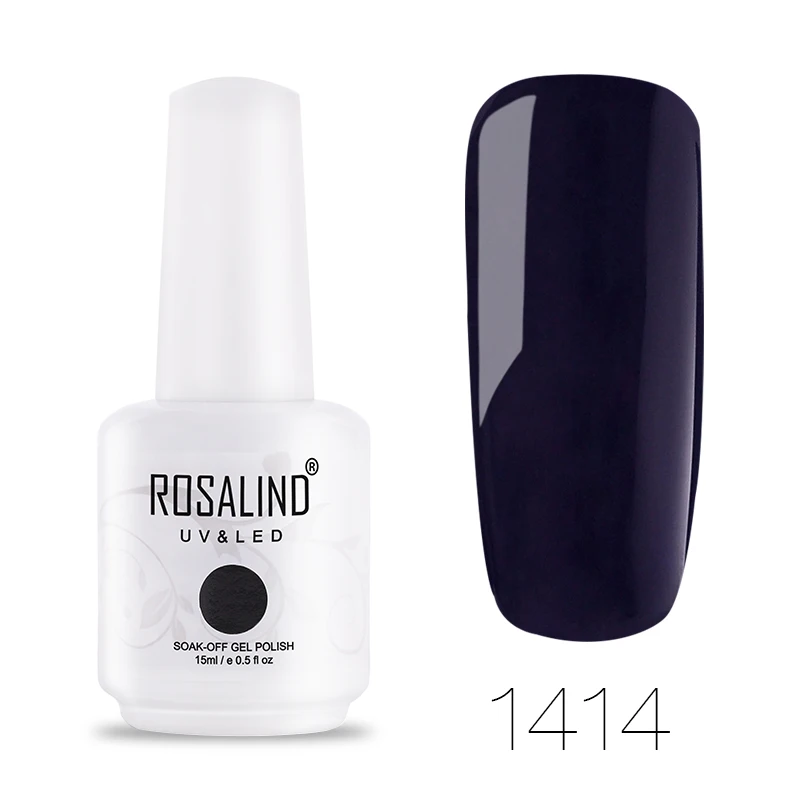 ROSALIND Gel 1S 15ml Gel Nail Polish New 60 Beautiful Colors Designed Nail Art Design Manicure UV Soak Off Primer Gel Varnishes - Цвет: RH1414