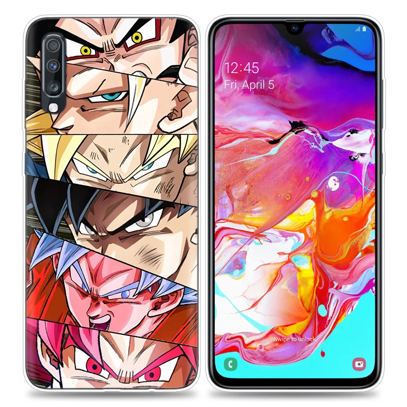 Transpatrent силиконовый чехол для samsung Galaxy A50 A70 A30 M30 M20 A10 A20 A40 M20 крышка телефона Dragon Ball Z Goku Dragon Ball Z Супер аниме