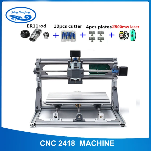 Best Price CNC 2418+2500mw laser GRBL control Diy laser engraving ER11 CNC machine,3 Axis pcb Milling machine,Wood Router+2.5w laser Best Price CNC 2418+2500mw laser GRBL control Diy laser engraving ER11 CNC machine,3 Axis pcb Milling machine,Wood Router+2.5w laser