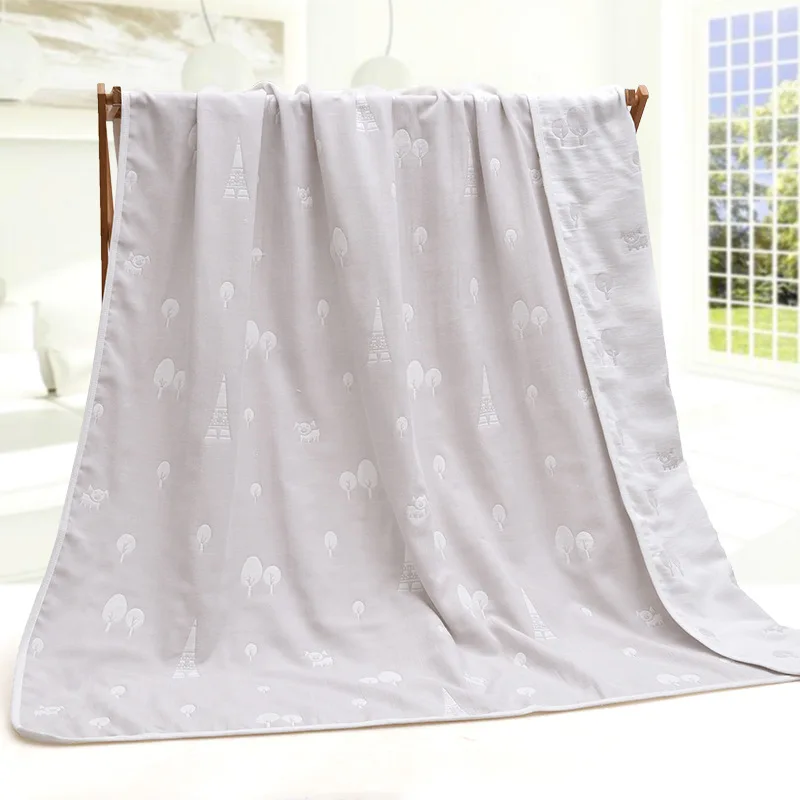150x200 см супер мягкий материал тенсель для взрослых одеяло детское газовое полотенце для покрытия одеяло для новорожденных - Цвет: GRAY