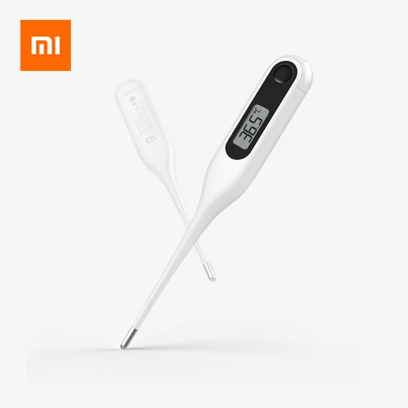 Цифровой медицинский термометр Xiaomi с ЖК-дисплеем, датчик температуры подмышек для малышей, детей, взрослых, клиническое Обнаружение - Цвет: Белый