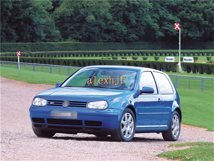 July King светодиодный дневные ходовые огни DRL, светодиодный светильник переднего бампера с желтыми поворотниками чехол для Volkswagen Golf 4th 1997~ 2004
