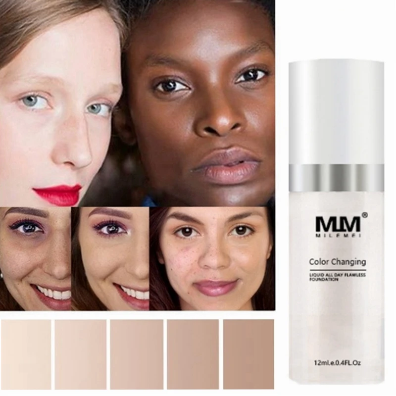

Face Makeup Primer Cream Changing Color Liquid Foundation Matte Oil-control Pores Moisturizer Whitening Concealer Make Up Base