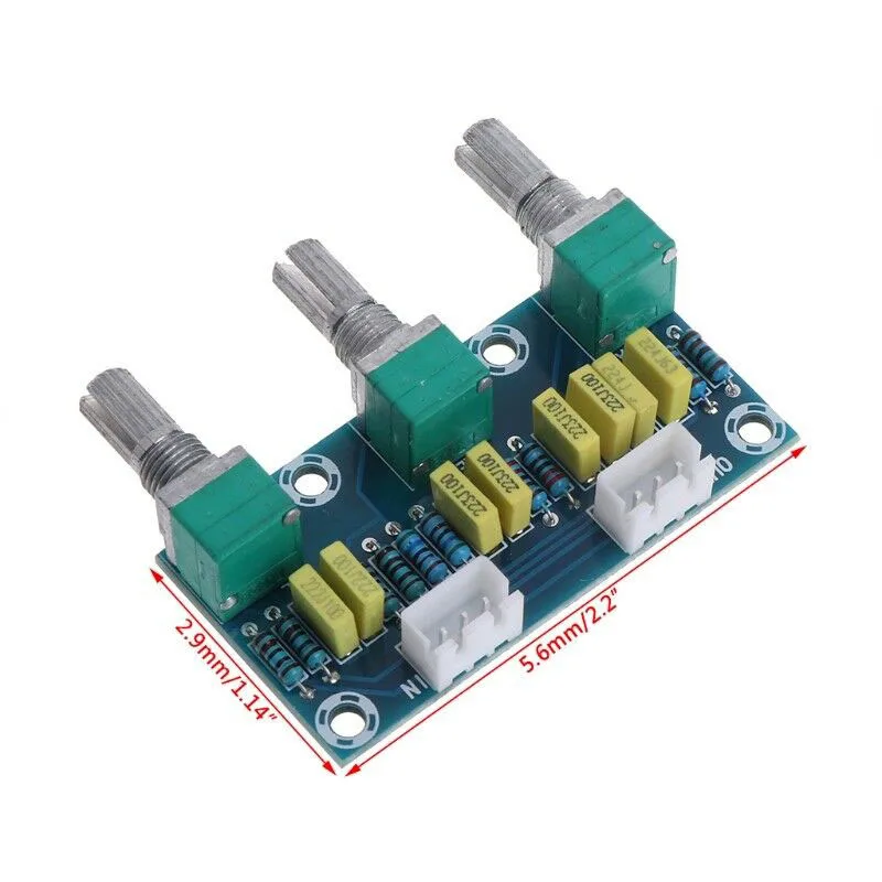 

Newly HIFI Amplifier Passive Tone Board Treble Bass Volume Control Preamp Board DC128