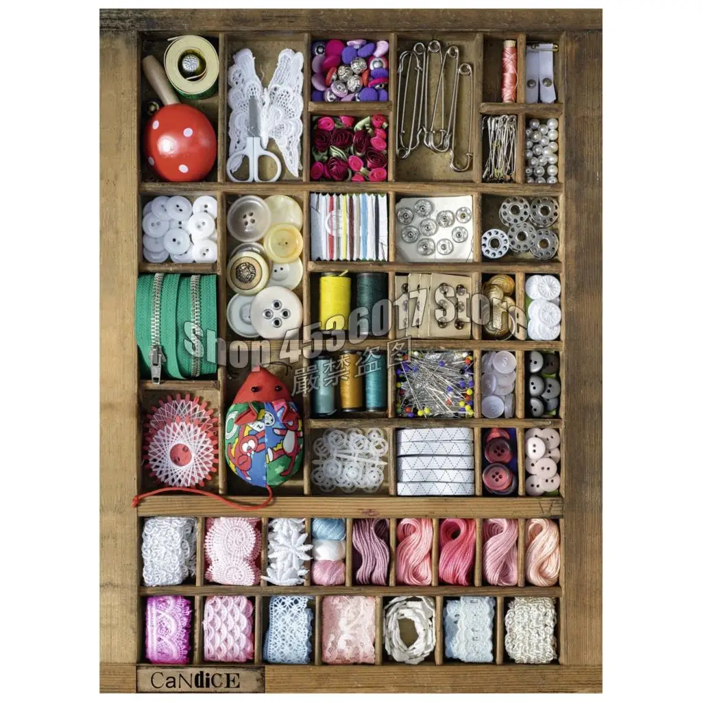 The Sewing Box DIY 5D Diamond Embroidery Mosaic Home Decor & Quilting full Dog Painting Cross Stitch Kits | Дом и сад