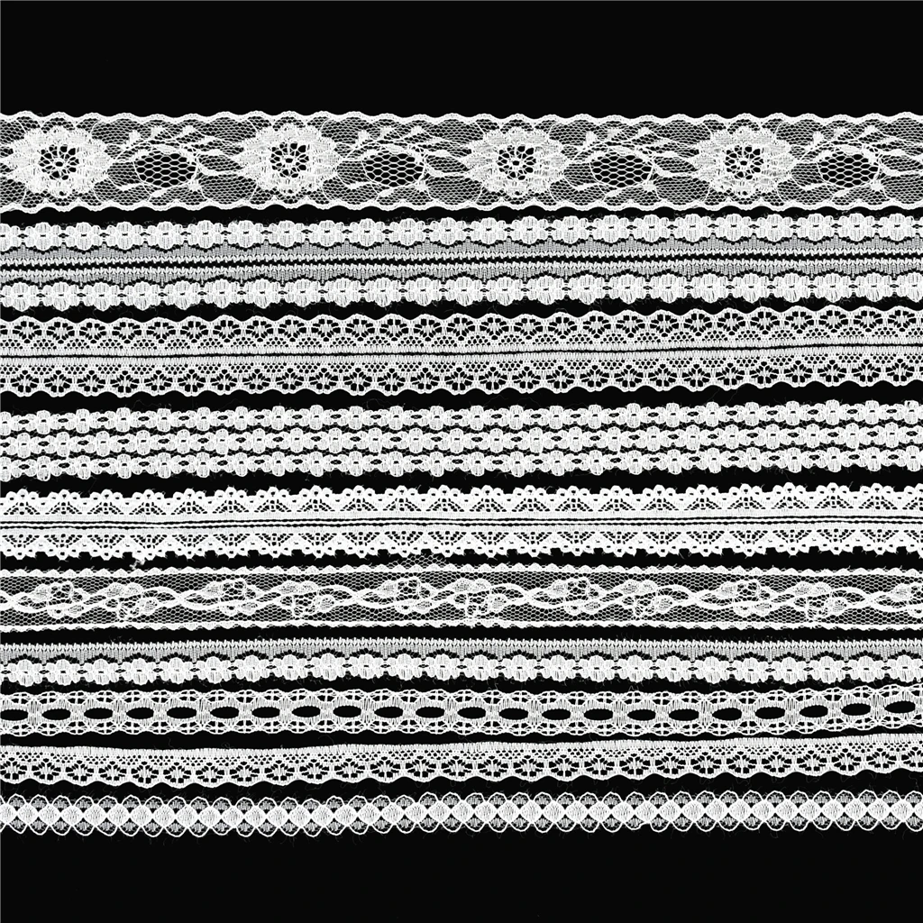 

10 Styles 20 Yards Vintage White Lace Ribbon 1.5cm-3.8cm Width Fabric Lace Trims DIY Sewing Garment Wedding Bridal Shabby Dress