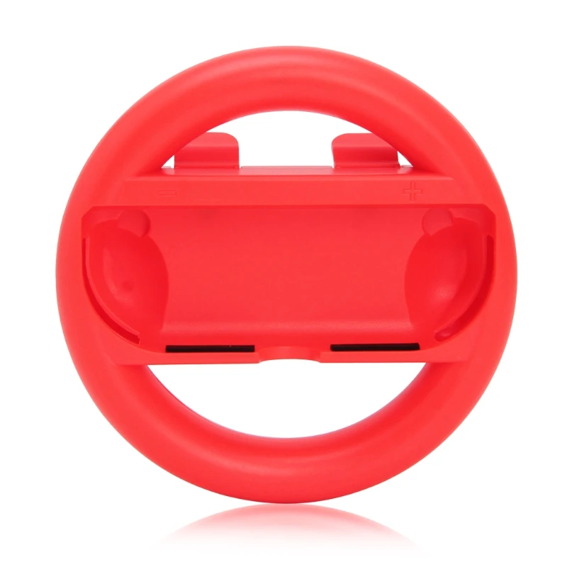 2 шт. левое и правое управление рулевым колесом ручка держатель для nintendo Switch - Цвет: Red Blue
