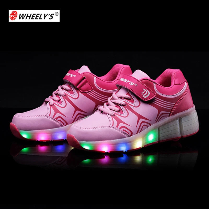 shoes with wheels that light up