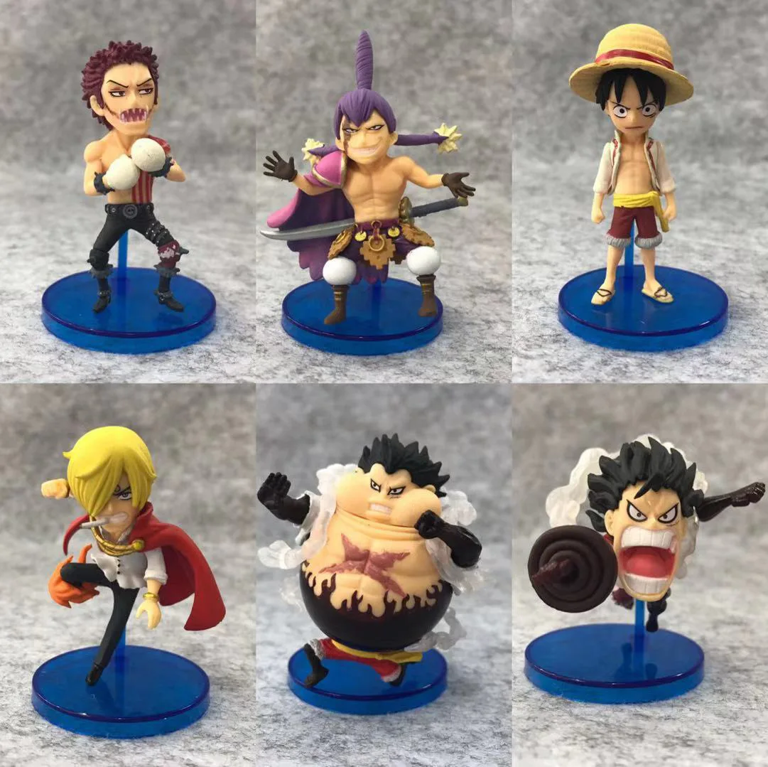 6 шт./компл. Аниме one piece WCF 8th VOL 4. весь торт остров битва Луффи Санджи катакури