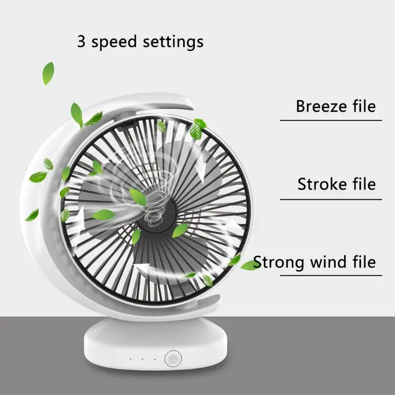 

Rechargeable Air Fan Portable Handheld Personal Mini USB Cooling Fan USB Desk Cooler Fans with 3 speeds for Home Office Travel
