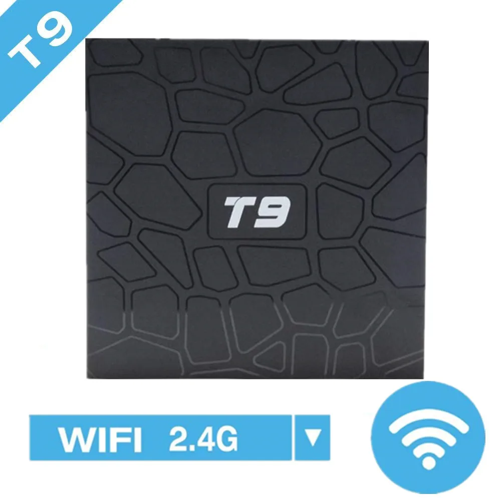 

NEW T9 4GB 64GB RK3328 Quad Core Smart Android 8.1 TV BOX Bluetooth4.0 H2.65 4K 2.4GHz/5GHz WIFI Set-top box Media Player