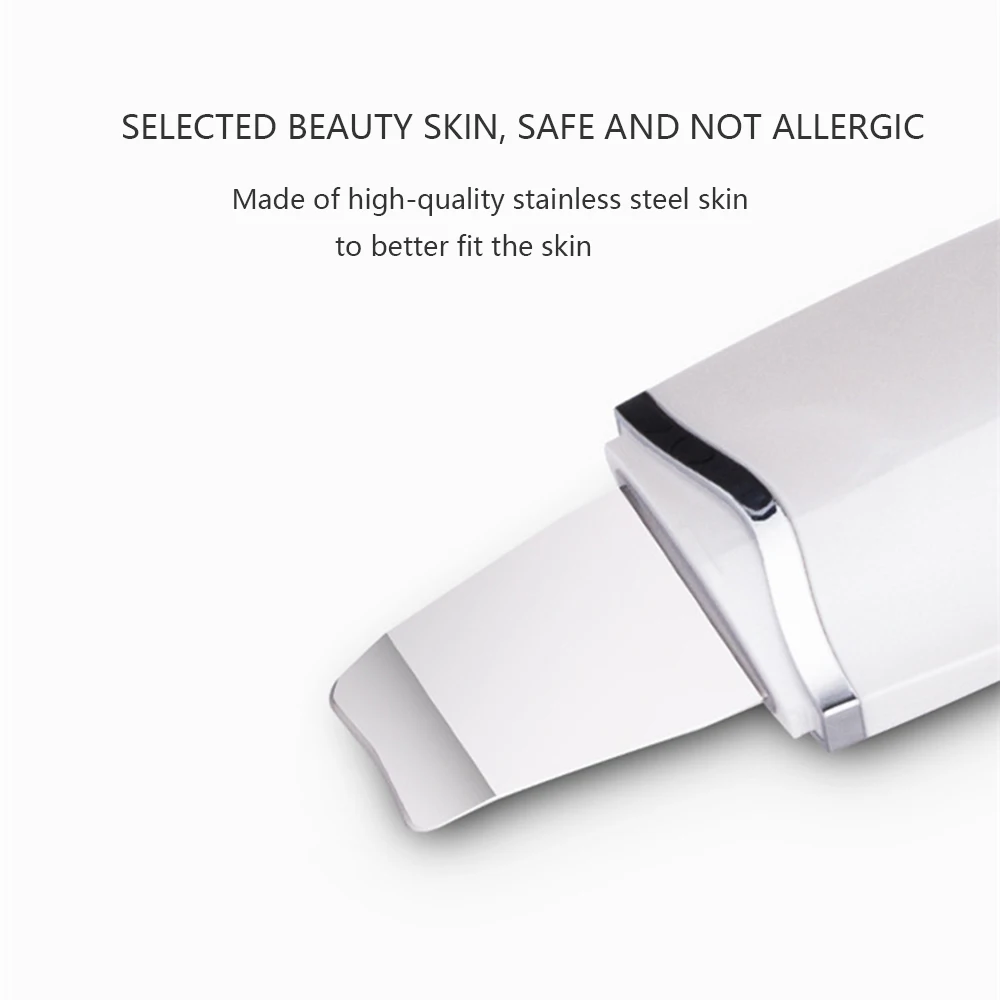 Ultrasonic Skin Scrubber Skin Peeling Extractor Facial Deep Cleaning Beauty Device+ Skin Care Rejuvenation Nano Face Steamer