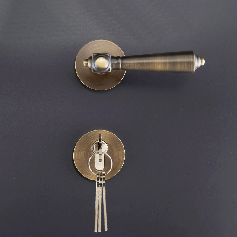  1Set Nordic style brass interior door lock for rural bedroom/ bathroom/ living room JF1948 - 33047163762