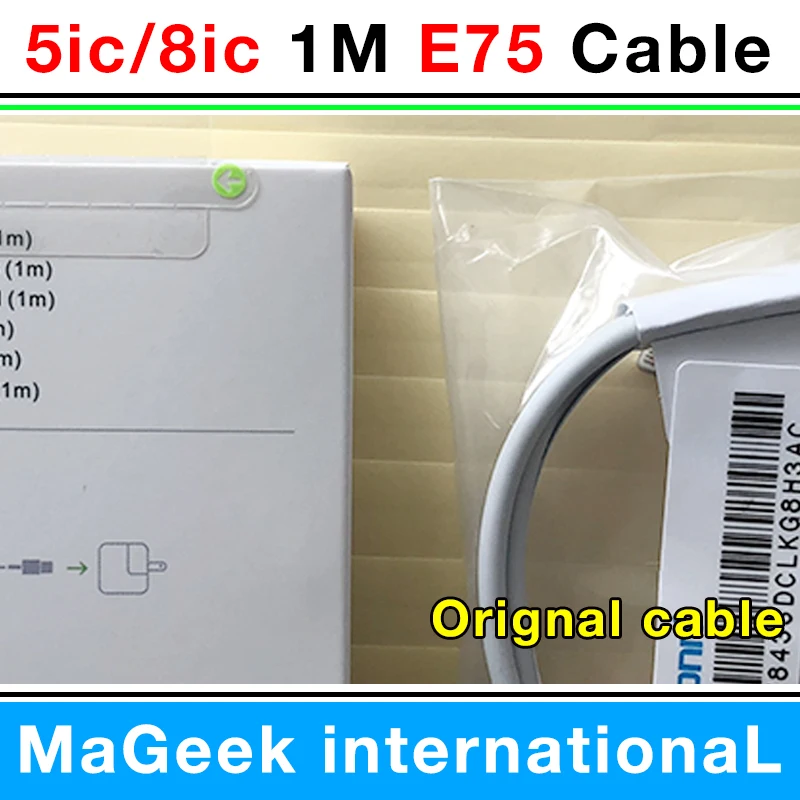 

10Pcs Genuine Original 1m/3ft E75 Chip OD:3.0mm Data USB charger Cable 5IC/8IC for ip x xr xs max 6 6s 7 8 plus With retail box