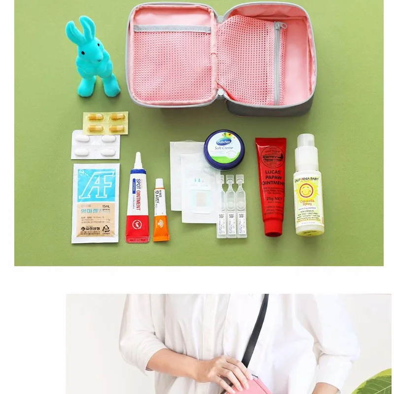 13*10*4 см Милая Мини Портативная Медицинская сумка Аптечка медицинский аварийный набор органайзер для дома на открытом воздухе сумка для таблеток