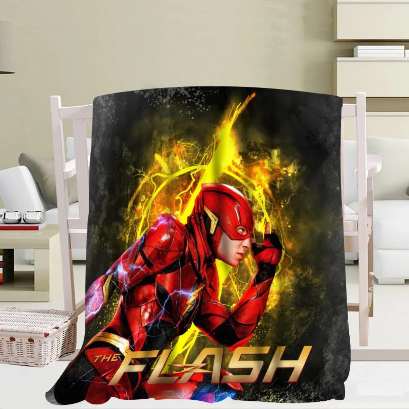 Custom The Flash blanket Flannel Falafel Fabric56x80inch 50X60inch