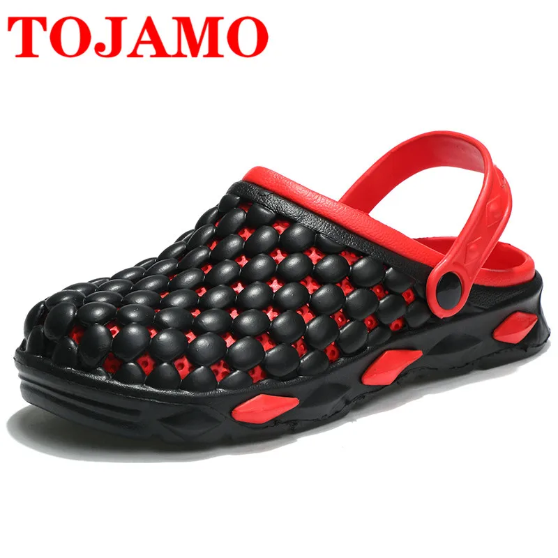 TOJAMO Men's Sandalias Outdoor Leisure Slippers Dual Beach Sandales Casual Fashion Slides Lightweight Shoes | Обувь