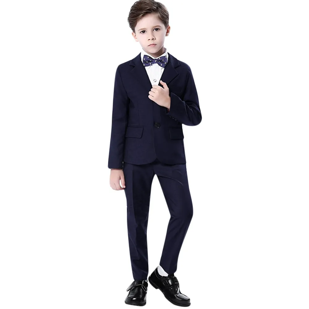 

Children Kids Boys Show Colorful Formal Suits Coat+Pants+Bow Tie+Shirt Suits & Blazers Waistcoat Tie Pant 4PCS Set Clothes