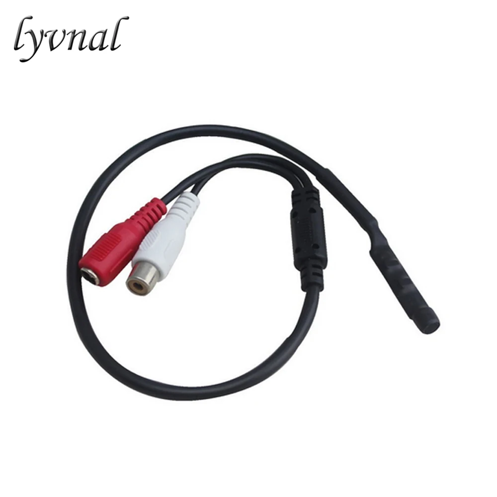 

LYVNAL CCTV Mini Microphone Audio for Surveillance Camera Mic for ip Camera DVR Sound pickup Head