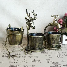 Special Price Vintage wrought iron bird deer head faucet chicken claw shape bar props ornaments ashtray cigar ashtray creative ashtray Special Price Vintage wrought iron bird deer head faucet chicken claw shape bar props ornaments ashtray cigar ashtray creative ashtray