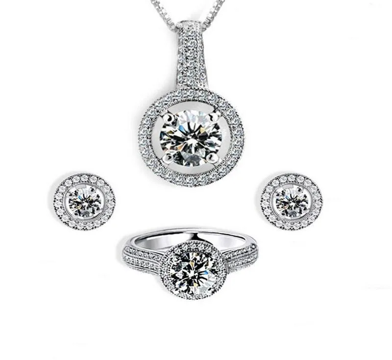 2017 New Arrival Sparkling font b Luxury b font font b Jewelry b font 5A Clear