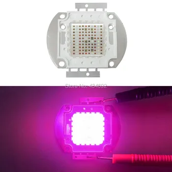 

High Power LED Plant Grow Light 100W 20-26V 3500mA Growth Chip Array Multiband 7-band Full Spectrum Led Lamp Free Shipping