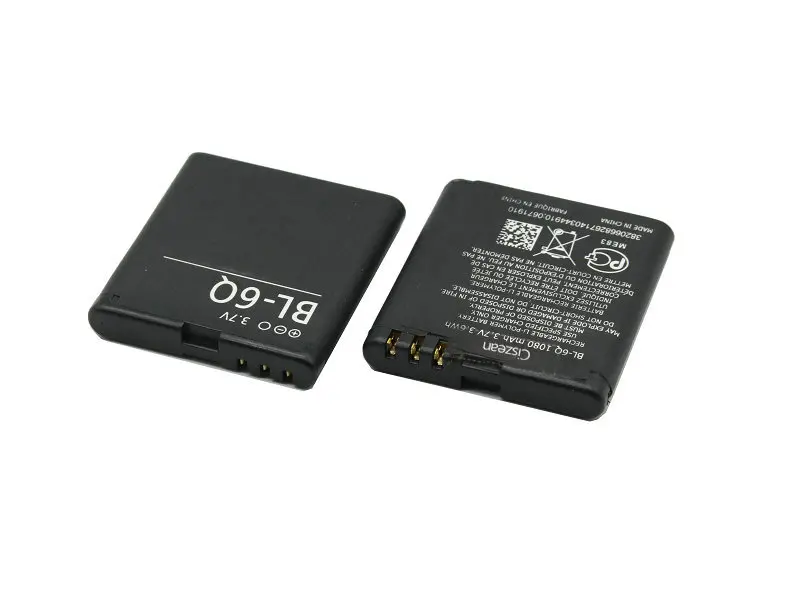 Ciszean 2pcs 1080mAh BL 6Q BL6Q сменный аккумулятор + зарядное устройство с ЖК дисплеем для Nokia