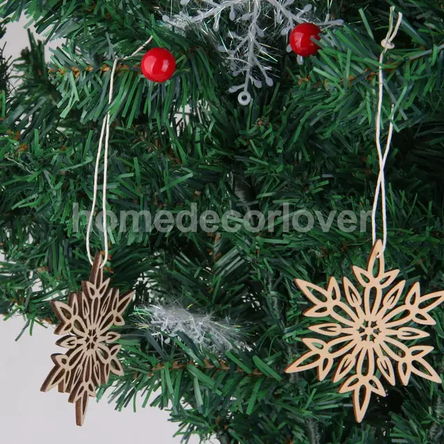 10x shabby wood twig snowflake nordic christmas tree decorations room hanger - Nordic Christmas Tree Decorations 10x shabby wood twig snowflake nordic christmas tree decorations room hanger - Nordic Christmas Tree Decorations