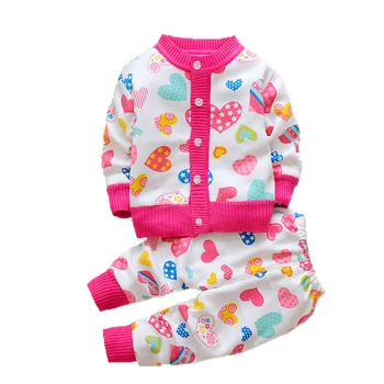 

Baby Girls Clothing Sets Winter Boys Clothes Children Cardigan Fleece Velvet Thick Warm Tracksuit Kids Sports Knits Sweaters