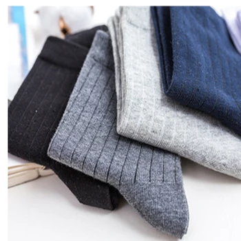 

5pairs Lot Men Socks Cotton High Quality Casual Business Dress Crew Socks Spring Autumn Summer Winter Breatheable Man Sock