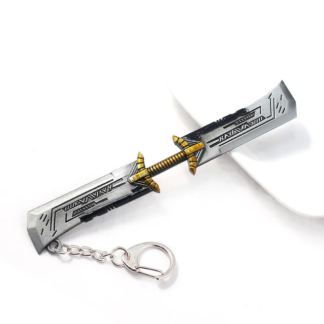 

Fashion Marvel Avengers 4 Endgame Thanos Sword Keychains Iron Man Infinite Power Gauntlet Llavero Thor Loki Weapons Film Keyring
