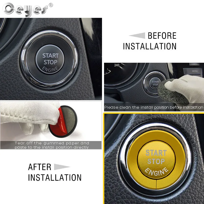 Car Start Engine Button Key Ring for NISSAN (33)
