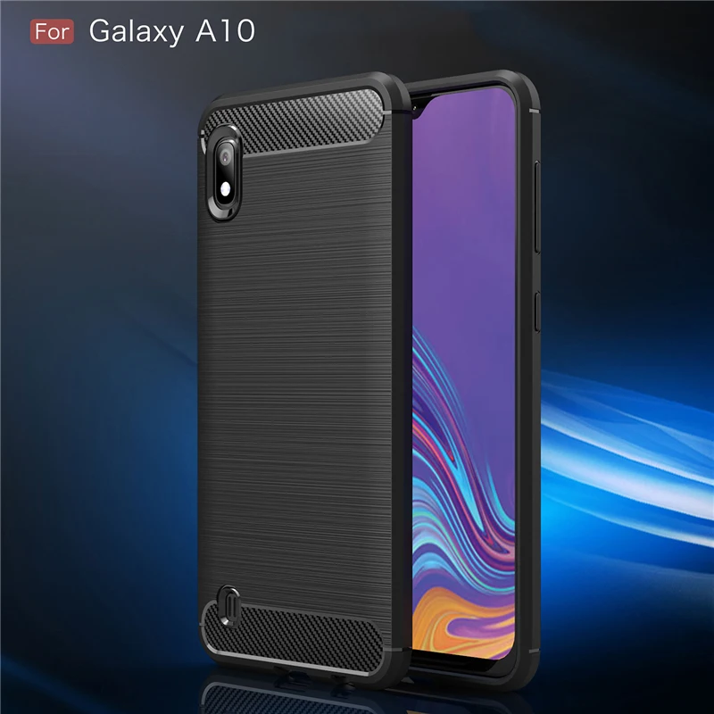 Для samsung Galaxy A10 чехол 1:1 моделирующий чехол из углеродного волокна противоударный чехол для телефона для samsung A 10 чехол Полная защита бампер