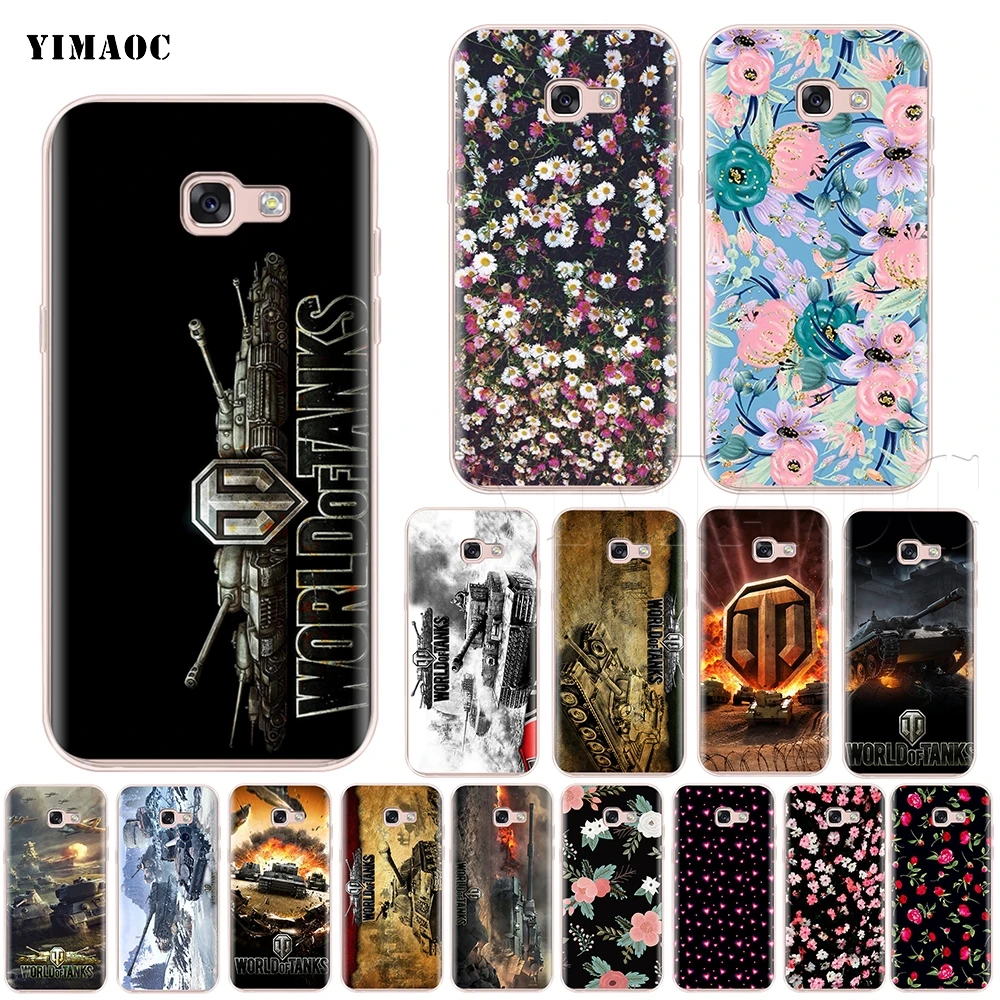 

YIMAOC World of Tanks WoT Silicone Case for Samsung Galaxy A7 A8 A9 A10 A30 A40 A50 A70 M10 M20 M30 S10e J6 Plus 2018