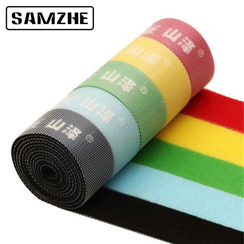 

SAMZHE Nylon Cable Ties Winder Ethernet Earphone Mouse Cellphone Cable Cord Ties Reusable Fastening Wire Organizer Ties