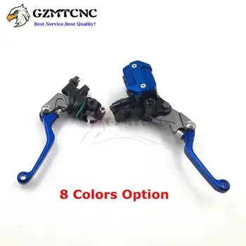 

22MM 7/8" CNC Brake Master Cylinder Reservoir Cable Clutch Perch Lever for R1 R6 ZX6R K6 K8 Z1000 GSXR600/750 CBR600 CR 80R 250R