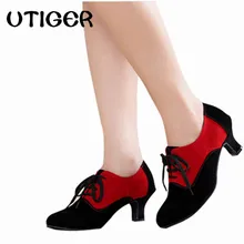 Женские туфли для латинских танцев, танго, бальных танцев, сальса, вечерние туфли на квадратном каблуке 3,5 см, 4,5 см, 5,5 см, 6,5 см, WD138