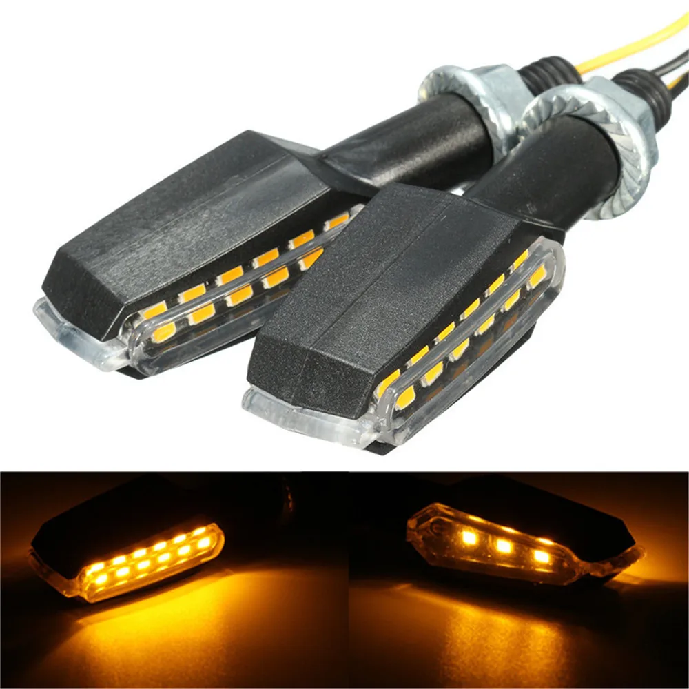 

Motorcycle Turn Signal Lights Blinker Indicator Flashers 12V Universal Motocross LED Blinker Lighting