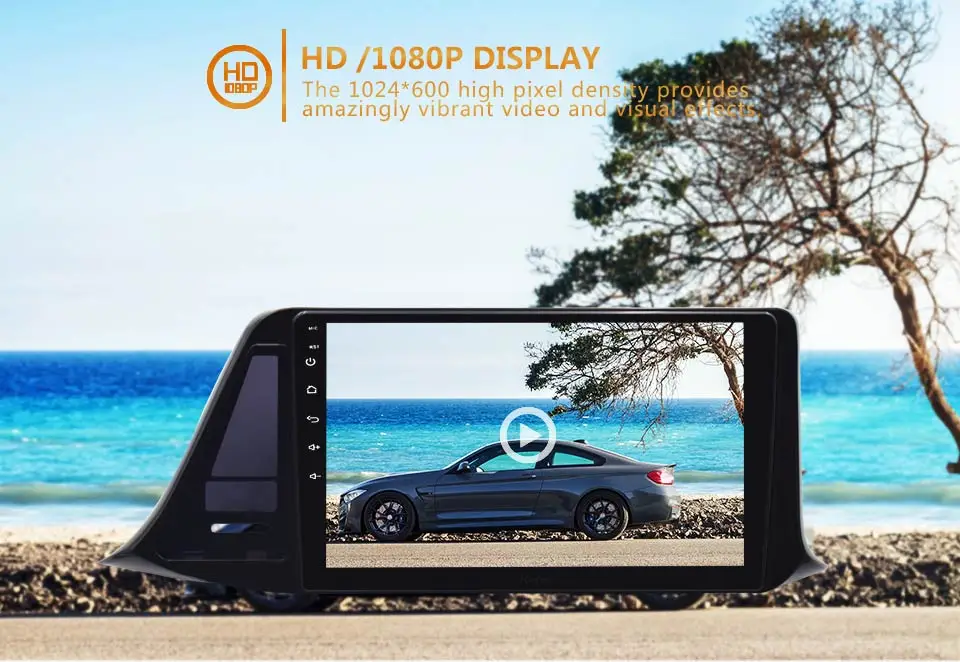 Best KiriNavi 2 din 9" Touch Screen Android Car Radio For Toyota CHR 2016 2017 Multimedia GPS Navigation Player audio MP3 Bluetooth 6