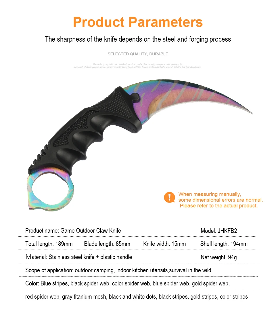 JelBo походный охотничий нож с ножной Karambit нож портативный карманный складной нож лезвие из нержавеющей стали