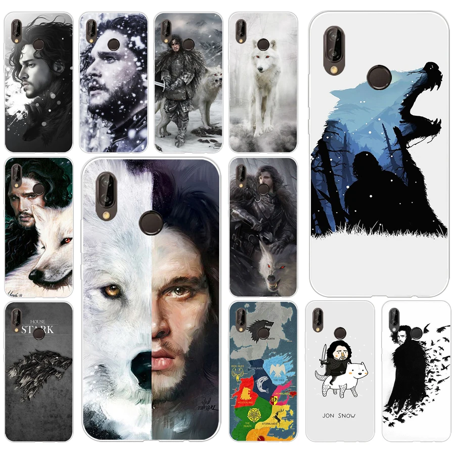 

190AQ jon snow game of throne Soft Silicone Tpu Cover Case for huawei p 20 lite pro y6 2017 mate 10 lite