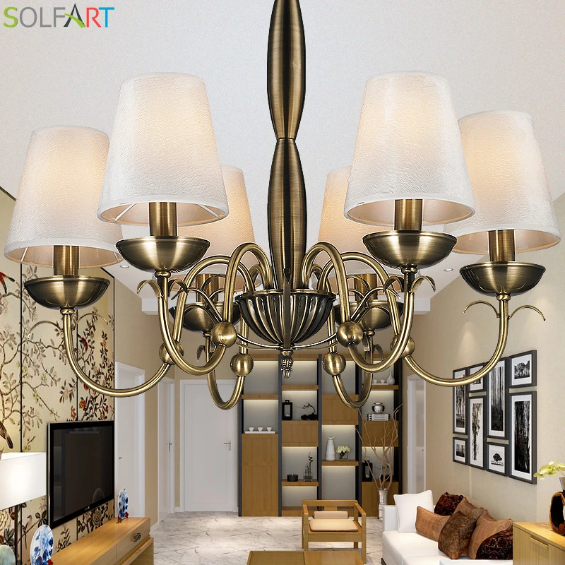 

Chandeliers For Room Dining Modern Wrought Iron Lamps Lustre Industriel Led Chandelier