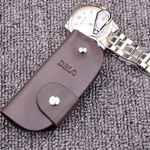 Натуральная кожа кожаный брелок для ключей, брелок для ключей для мужчин Организатор ключей экономки Для женщин брелок чехлы кейс на молнии сумка бумажник кошелек