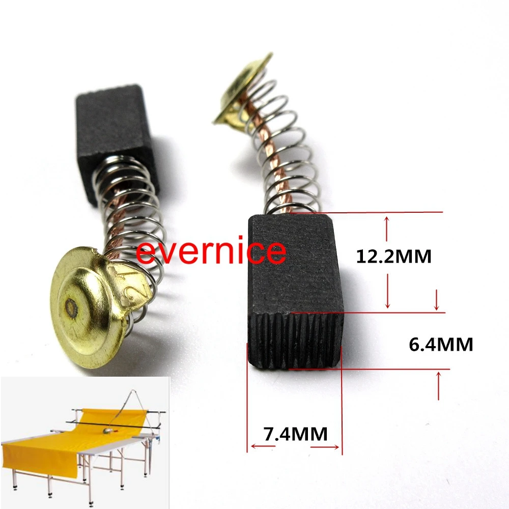 2 Pcs Carbon Brush For Cloth Cutting Machine End Cutter Toolin Sewing