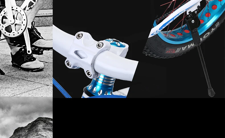 Flash Deal top quality 7/21/24/27 Speed 26x4.0" Fat bike Mountain Bike Snow Bicycle Shock Suspension Fork bicicleta free shipping 57