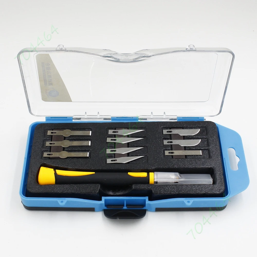 Diy Knife Kit Cutter Graver Burin Blades Set For Carving Craft Pcb