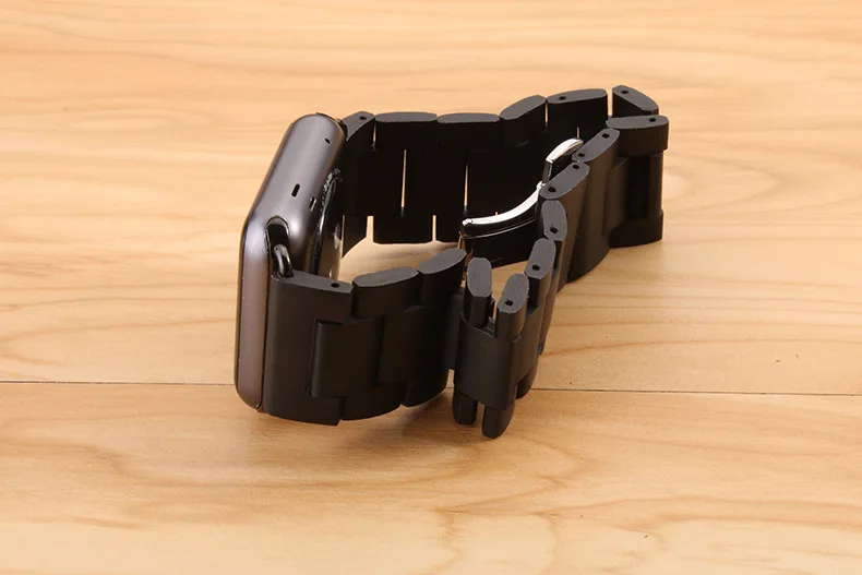 Новое поступление для Apple Watch группа высокое качество деревянный ремешок чёрный; коричневый ремешок для Apple Watch серии группа 3/2/ 1 42 мм 38 мм
