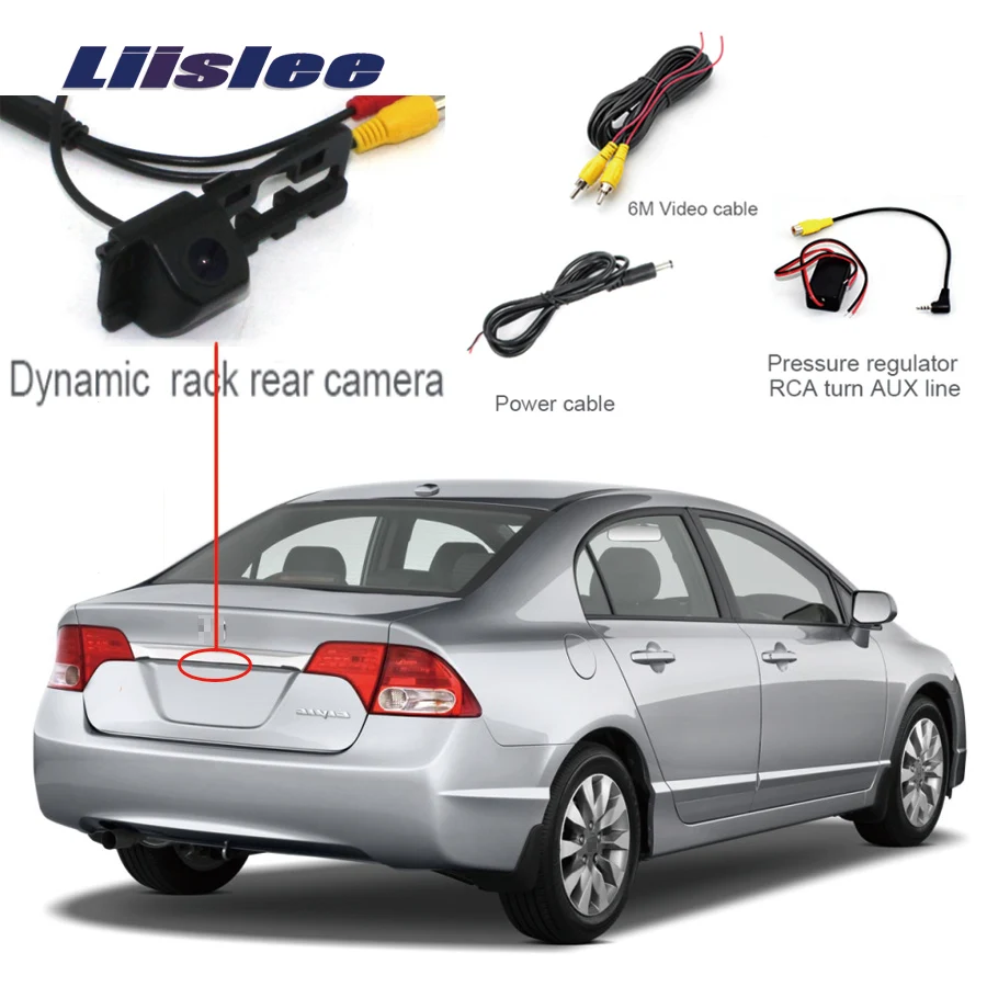 

Liislee For Honda Civic 2009 Parking Rear View Camera Reverse Backup Camera HD CCD Night Vision