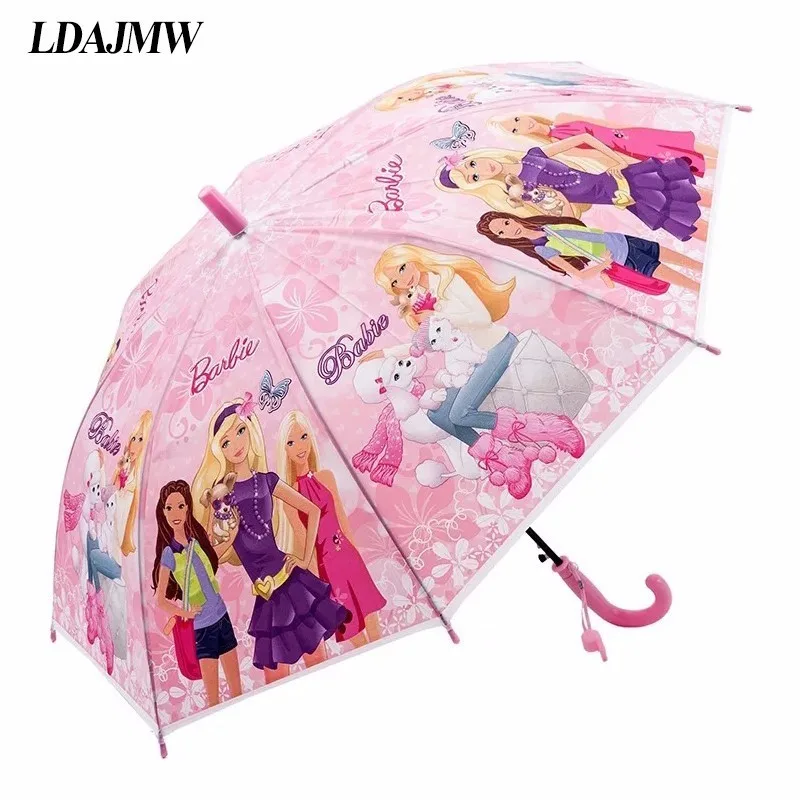 LDAJMW Горячая Прекрасный мультфильм зонтик для защиты от солнца школьников длинная ручка зонтик для детей девочек мальчиков подарки